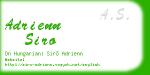 adrienn siro business card