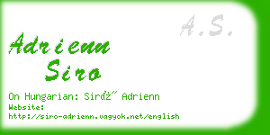 adrienn siro business card